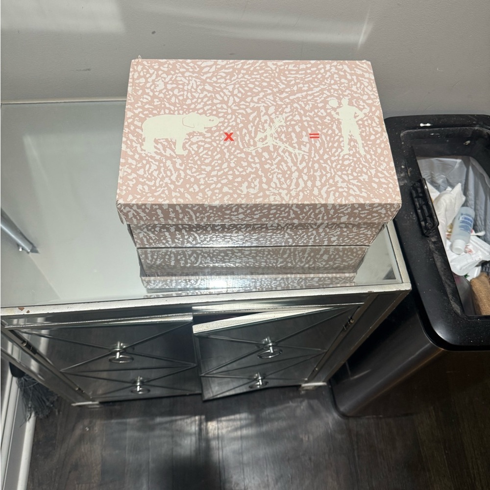 Jordan 3’s Pink Patterned Sneaker Box